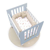 Culla 60x80 cm per co-sleeping (5in1) bianco/blu · Nexo Uno Blu denim