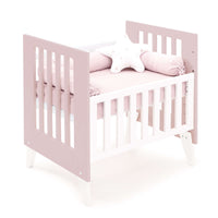 Culla 60x80 cm per co-sleeping (5in1) bianco/rosa chiaro · Nexo Uno Flamingo