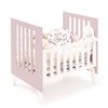 Culla 60x80 cm per co-sleeping (5in1) bianco/rosa chiaro · Nexo Uno Flamingo