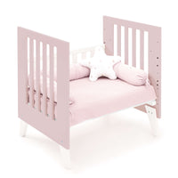 Culla 60x80 cm per co-sleeping (5in1) bianco/rosa chiaro · Nexo Uno Flamingo