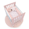 Culla 60x80 cm per co-sleeping (5in1) bianco/rosa chiaro · Nexo Uno Flamingo