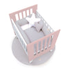 Culla 60x80 cm per co-sleeping (5in1) bianco/rosa chiaro · Nexo Uno Flamingo
