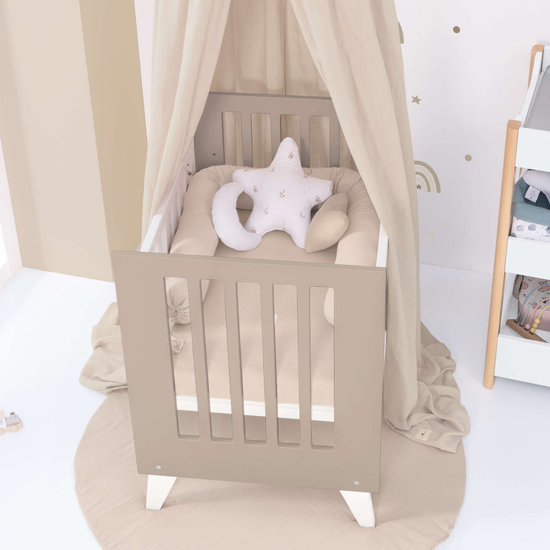 Culla 60x80 cm per co-sleeping (5in1) bianco/beige · Nexo Uno Arena