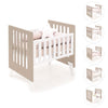 Culla 60x80 cm per co-sleeping (5in1) bianco/beige · Nexo Uno Arena