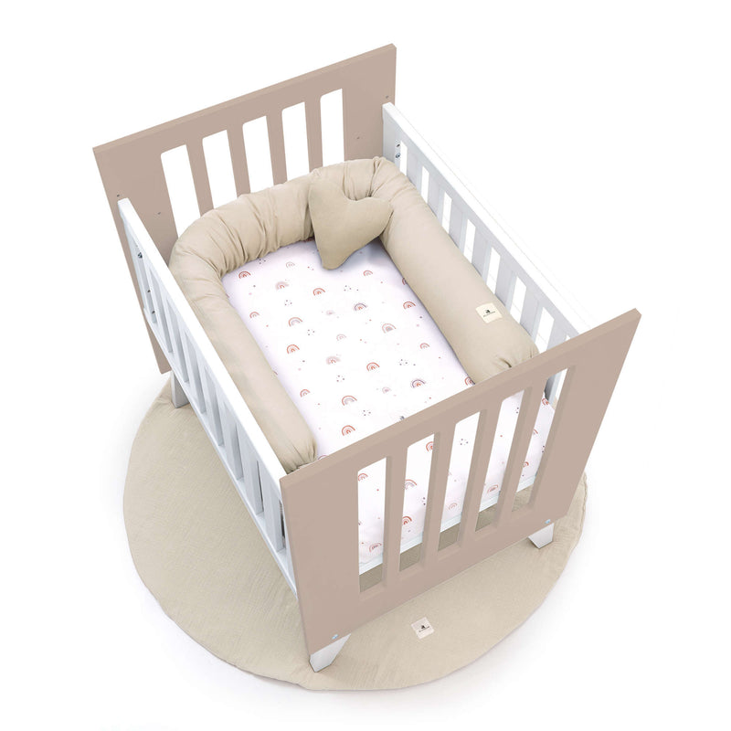 Culla 60x80 cm per co-sleeping (5in1) bianco/beige · Nexo Uno Arena