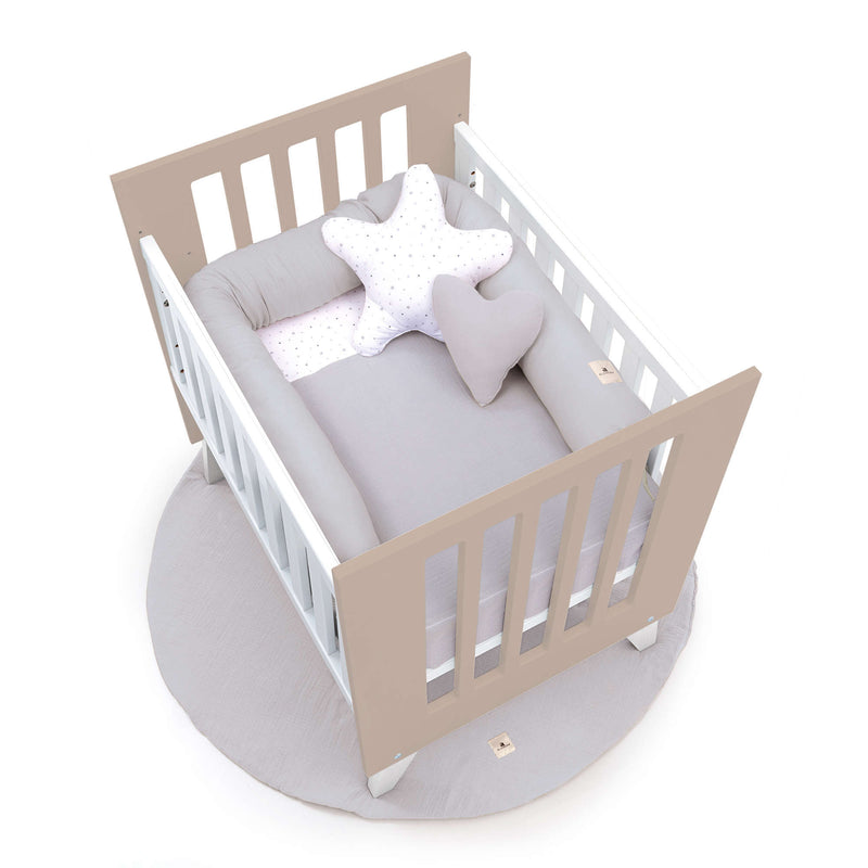 Culla 60x80 cm per co-sleeping (5in1) bianco/beige · Nexo Uno Arena