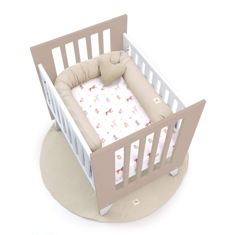 Culla 60x80 cm per co-sleeping (5in1) bianco/beige · Nexo Uno Arena