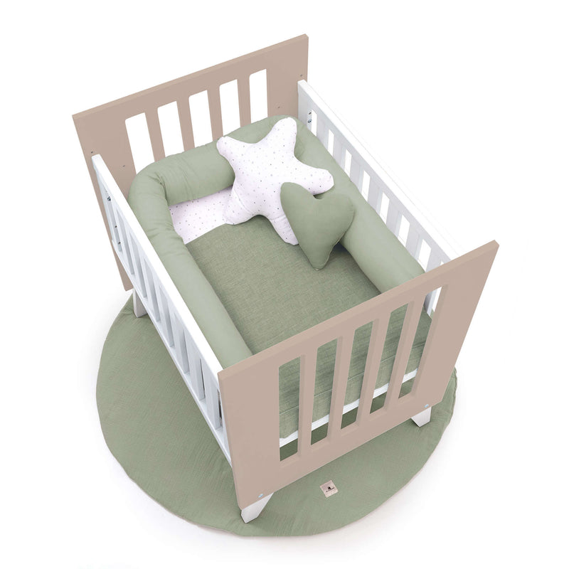 Culla 60x80 cm per co-sleeping (5in1) bianco/beige · Nexo Uno Arena