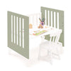 Culla 60x80 cm per co-sleeping (5in1) bianco/verde-oliva · Nexo Uno Erba