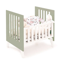 Culla 60x80 cm per co-sleeping (5in1) bianco/verde-oliva · Nexo Uno Erba