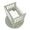 Culla 60x80 cm per co-sleeping (5in1) bianco/verde-oliva · Nexo Uno Erba