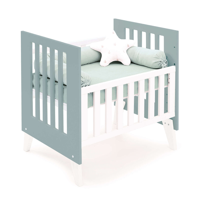 Culla 60x80 cm per co-sleeping (5in1) bianco/verde eucalipto · Nexo Uno Eucalyptus