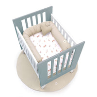 Culla 60x80 cm per co-sleeping (5in1) bianco/verde eucalipto · Nexo Uno Eucalyptus