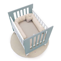 Culla 60x80 cm per co-sleeping (5in1) bianco/verde eucalipto · Nexo Uno Eucalyptus