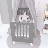 Culla 60x80 cm per co-sleeping (5in1) bianco/antracite · Nexo Uno Antracita