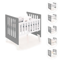 Culla 60x80 cm per co-sleeping (5in1) bianco/antracite · Nexo Uno Antracita
