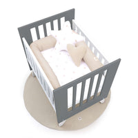 Culla 60x80 cm per co-sleeping (5in1) bianco/antracite · Nexo Uno Antracita