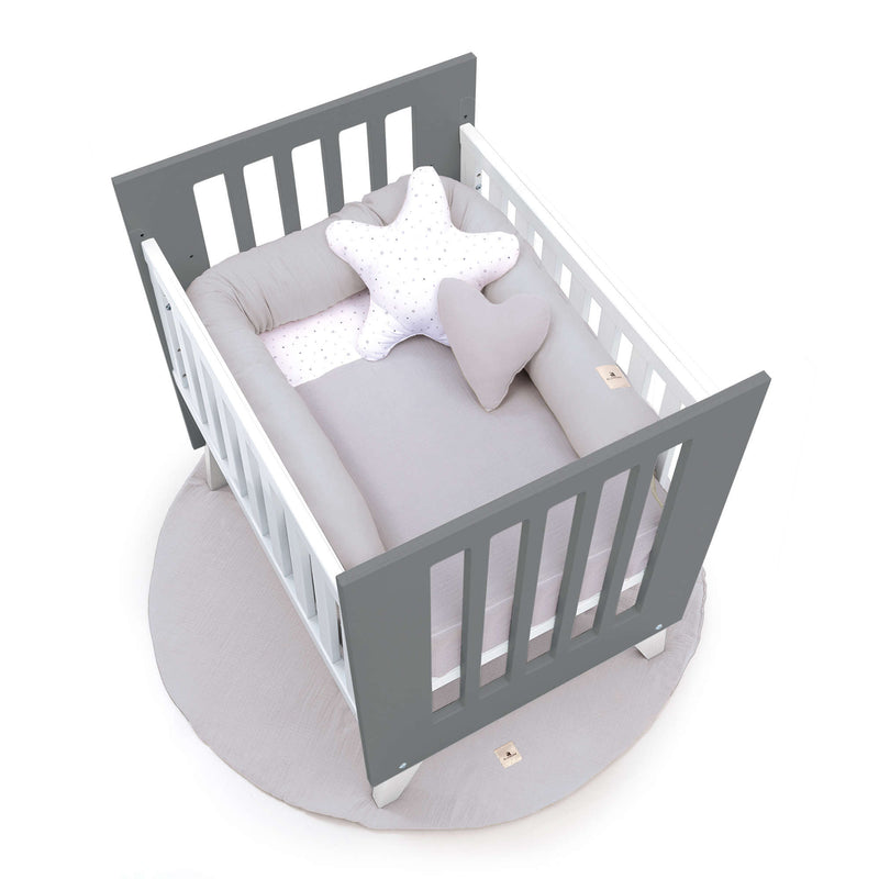 Culla 60x80 cm per co-sleeping (5in1) bianco/antracite · Nexo Uno Antracita