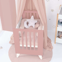 Culla 60x80 cm per co-sleeping (5in1) bianco/rosa · Nexo Uno Quarzo