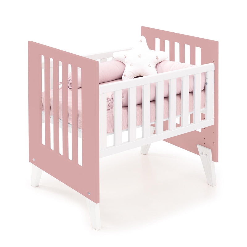 Culla 60x80 cm per co-sleeping (5in1) bianco/rosa · Nexo Uno Quarzo