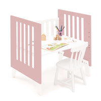 Culla 60x80 cm per co-sleeping (5in1) bianco/rosa · Nexo Uno Quarzo