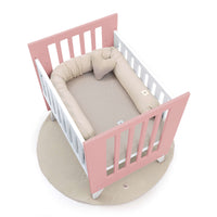 Culla 60x80 cm per co-sleeping (5in1) bianco/rosa · Nexo Uno Quarzo