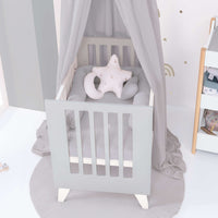 Culla e lettino insieme (7in1) bianco/grigio · Nexo Tre Grey