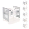 Culla 60x80 cm per co-sleeping (5in1) bianco/grigio · Nexo Uno Grey
