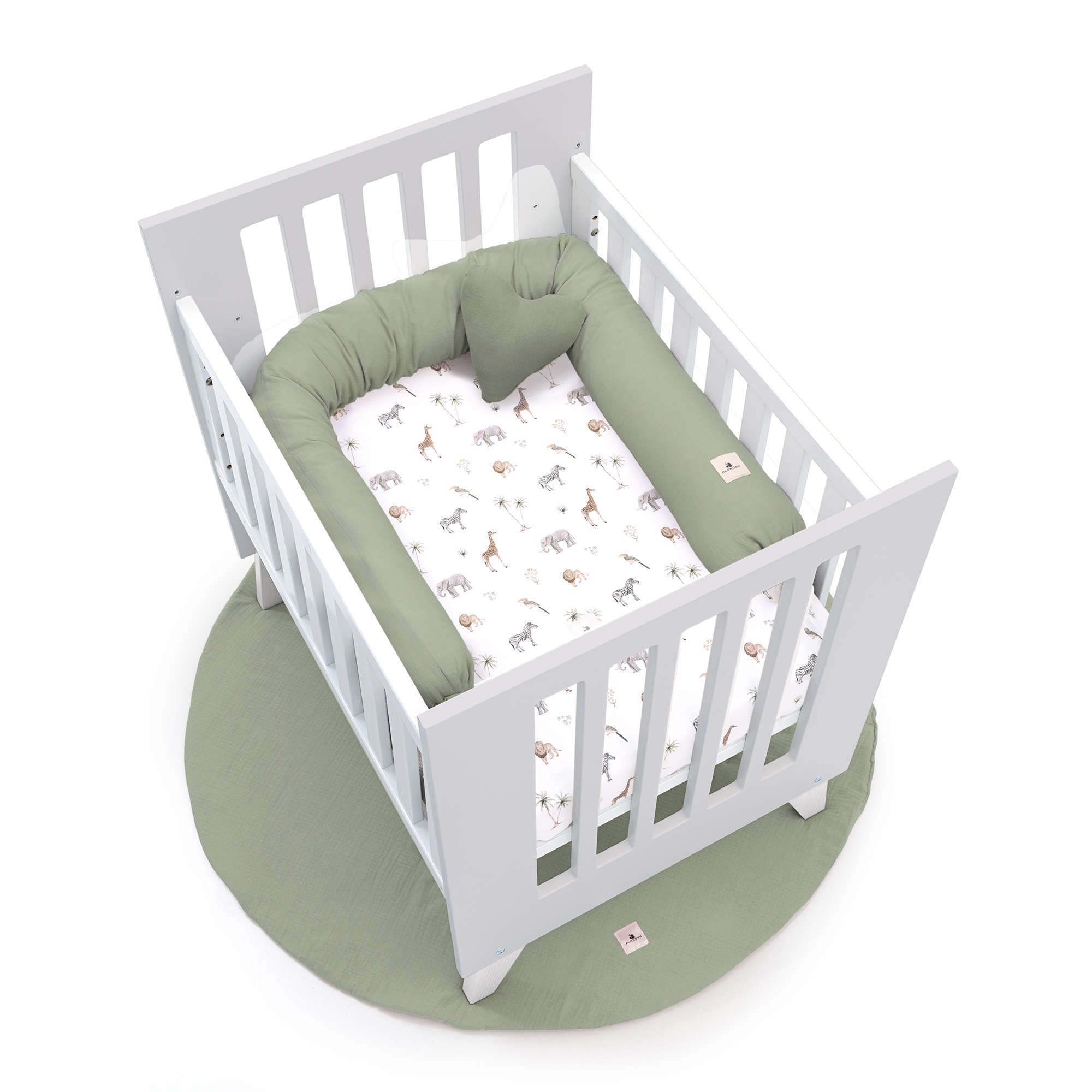 Culla 60x80 cm per co-sleeping (5in1) bianco/grigio · Nexo Uno Grey