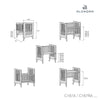 Kit trasformazione da lettino 60x120 cm a culla 60x80 cm legno