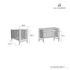 Kit trasformazione da culla 60x80 cm a lettino 60x120 cm bianco