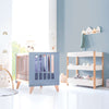 Culla trasformabile in lettino (7in1) legno/blu · Nexor Tre Blu denim