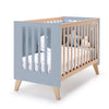 Culla trasformabile in lettino (7in1) legno/blu · Nexor Tre Blu denim