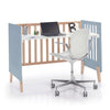 Culla trasformabile in lettino (7in1) legno/blu · Nexor Tre Blu denim