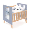 Culla co-sleeping 60x80 cm (5in1) legno/blu · Nexor Uno Blu denim