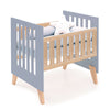 Culla trasformabile in lettino (7in1) legno/blu · Nexor Tre Blu denim