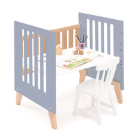 Culla co-sleeping 60x80 cm (5in1) legno/blu · Nexor Uno Blu denim