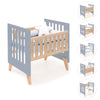 Culla co-sleeping 60x80 cm (5in1) legno/blu · Nexor Uno Blu denim
