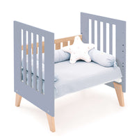 Culla co-sleeping 60x80 cm (5in1) legno/blu · Nexor Uno Blu denim