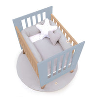Culla co-sleeping 60x80 cm (5in1) legno/blu · Nexor Uno Blu denim