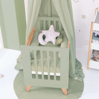 Culla co-sleeping 60x80 cm (5in1) legno/verde-oliva · Nexor Uno Erba
