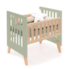 Culla co-sleeping 60x80 cm (5in1) legno/verde-oliva · Nexor Uno Erba