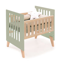 Culla co-sleeping 60x80 cm (5in1) legno/verde-oliva · Nexor Uno Erba
