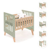 Culla co-sleeping 60x80 cm (5in1) legno/verde-oliva · Nexor Uno Erba