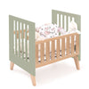 Culla co-sleeping 60x80 cm (5in1) legno/verde-oliva · Nexor Uno Erba