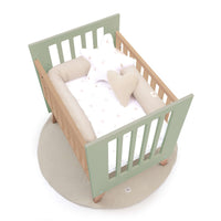 Culla co-sleeping 60x80 cm (5in1) legno/verde-oliva · Nexor Uno Erba