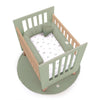 Culla co-sleeping 60x80 cm (5in1) legno/verde-oliva · Nexor Uno Erba