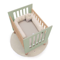 Culla co-sleeping 60x80 cm (5in1) legno/verde-oliva · Nexor Uno Erba