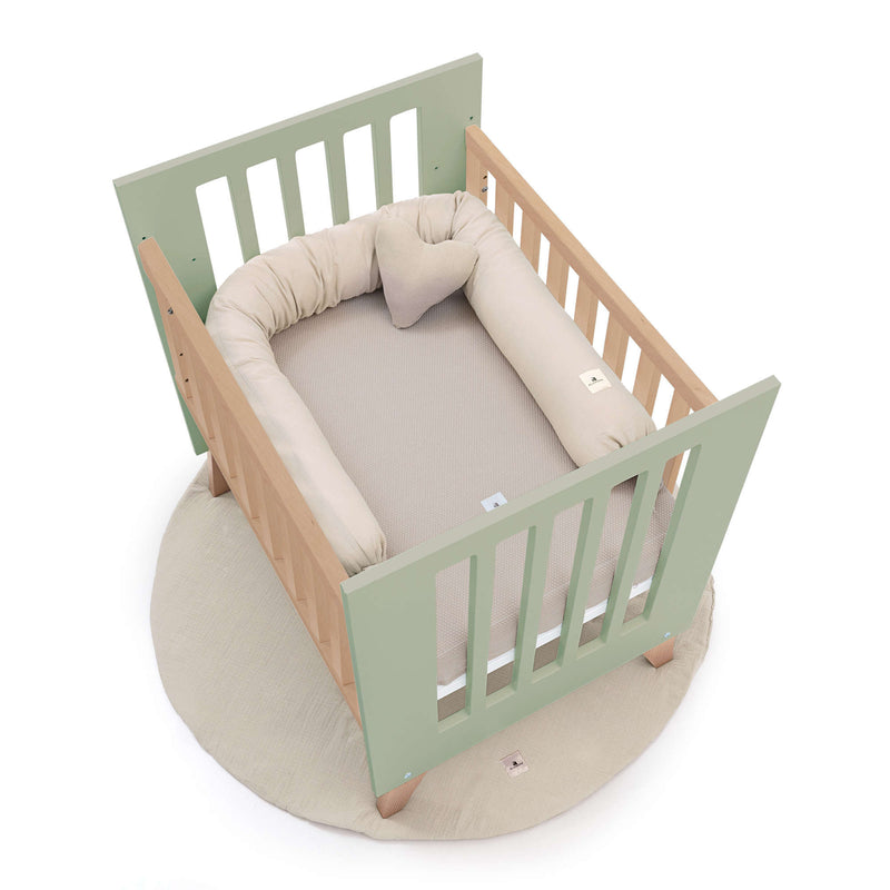 Culla co-sleeping 60x80 cm (5in1) legno/verde-oliva · Nexor Uno Erba