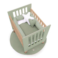 Culla co-sleeping 60x80 cm (5in1) legno/verde-oliva · Nexor Uno Erba